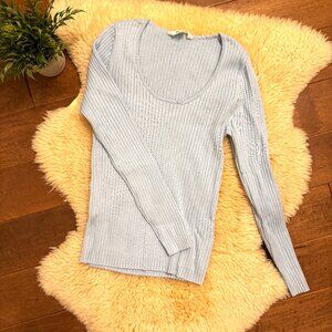 Rolla’s Ribbed Knit Sweater 100% Cotton - M – Baby Blue – EUC